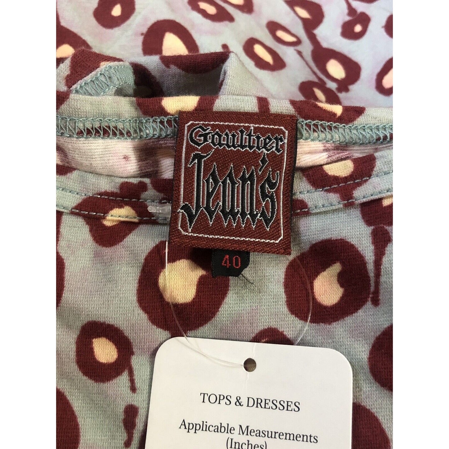 Rare Vtg Jean Paul Gaultier Jean's Spotted Dress S