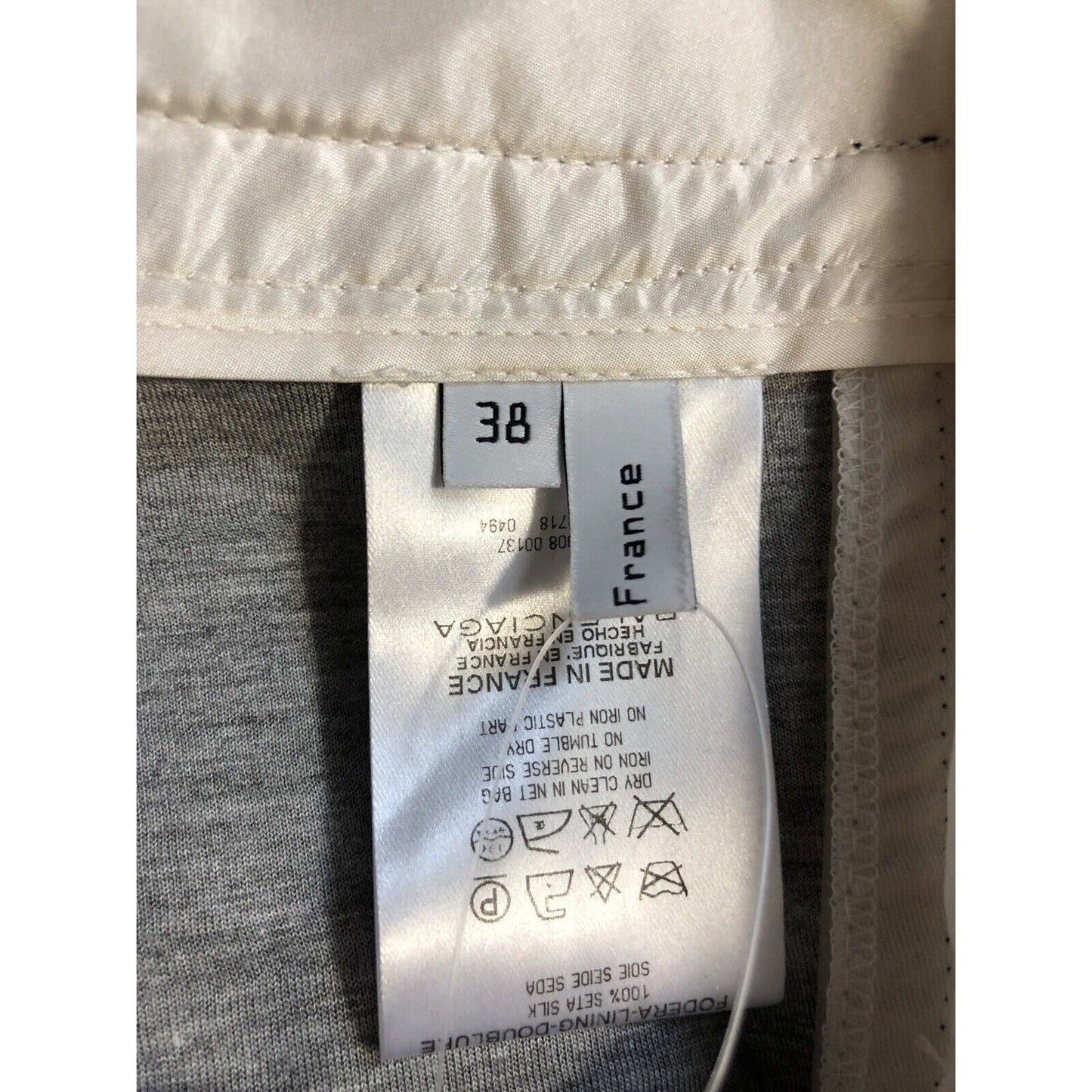 Rare Vtg Balenciaga AW2008 Black Wool & Plastic Pants S