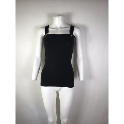 Rare Vtg Jean Paul Gaultier Black Suspender Top S