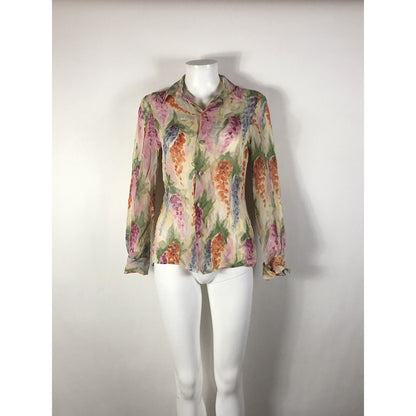 Rare Vtg Jean Paul Gaultier Abstract Print Top S