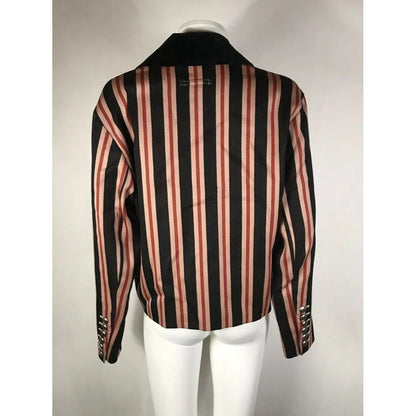 Rare Vtg Jean Paul Gaultier Red Striped Jacket S