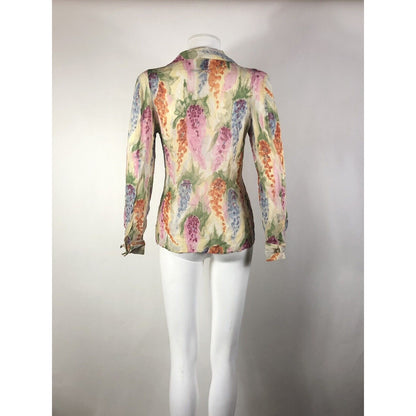 Rare Vtg Jean Paul Gaultier Abstract Print Top S