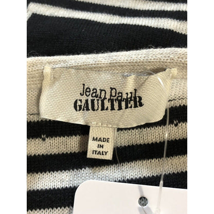 Rare Vtg Jean Paul Gaultier Black White Geometric Top S