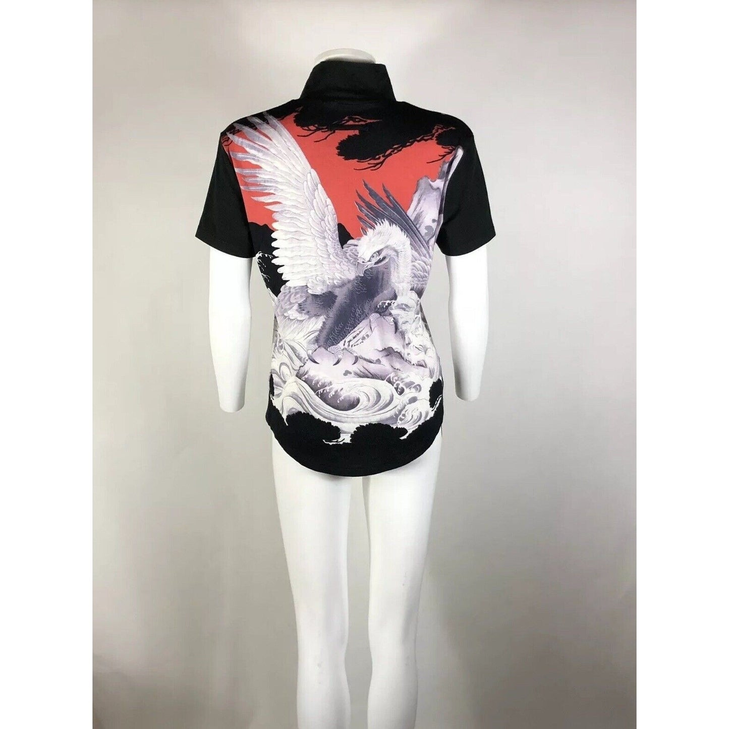 Rare Vtg Jean Paul Gaultier Homme Phoenix Print Shirt S/M