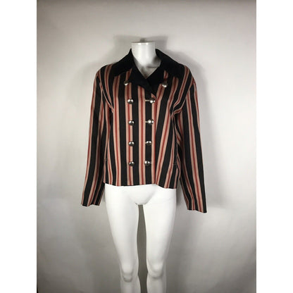 Rare Vtg Jean Paul Gaultier Red Striped Jacket S