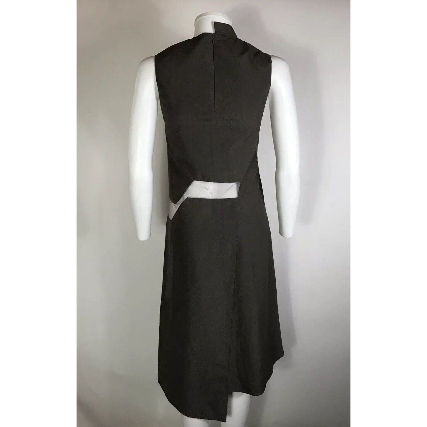 Rare Vtg Hussein Chalayan Airplane Mesh Panel SS2000 Dress S