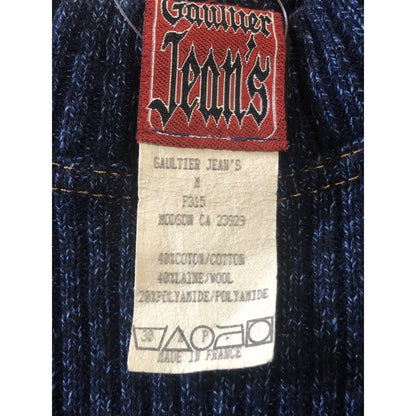 Rare Vtg Jean Paul Gaultier Jean’s Navy Pocket Sweater M