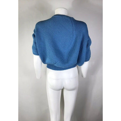 Rare Vtg Comme des Garcons Blue Lumps & Bumps Sweater SS1997 S