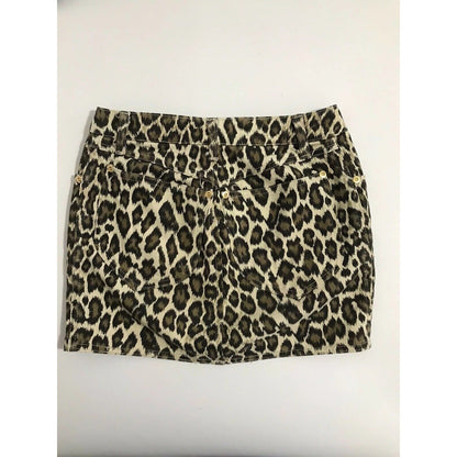 Rare Vtg Jean Paul Gaultier Junior Leopard Print Mini Skirt S