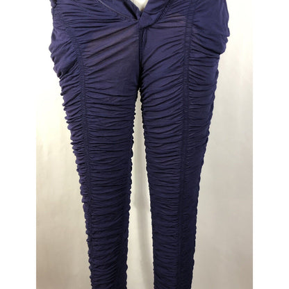 Rare Vtg Jean Paul Gaultier Purple Ruched Pants  S