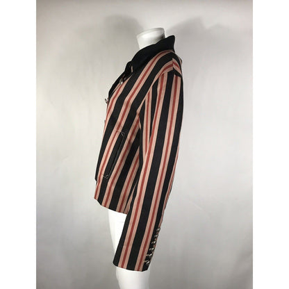 Rare Vtg Jean Paul Gaultier Red Striped Jacket S