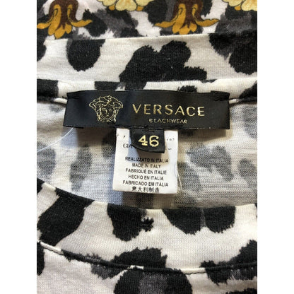 Rare Versace Yellow Gold Baroque Animalier Print T Shirt S