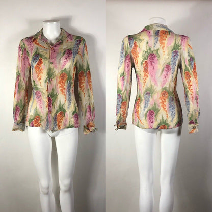 Rare Vtg Jean Paul Gaultier Abstract Print Top S