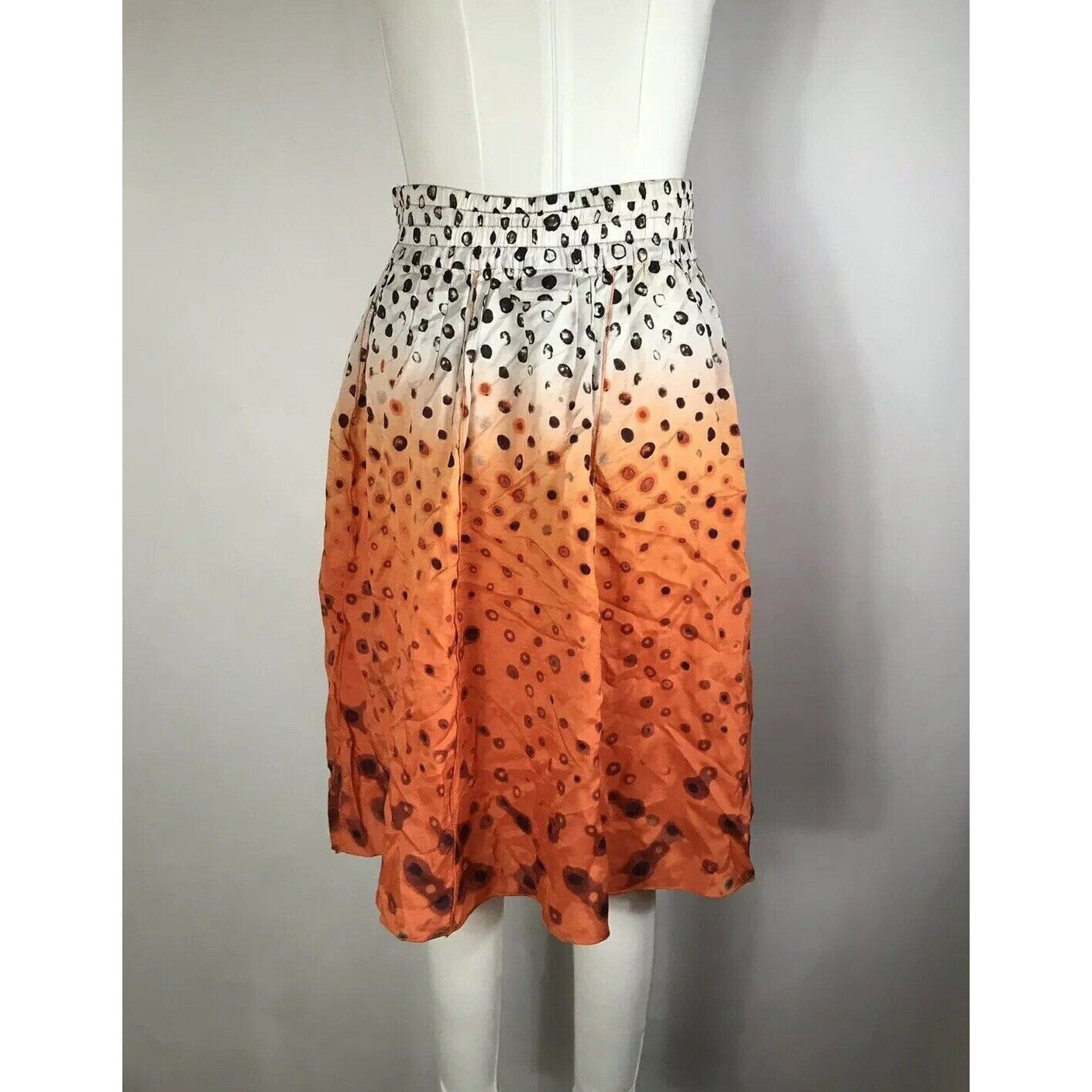 Rare Vtg Jean Paul Gaultier Orange Boxing Short Logo Skirt S