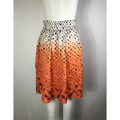 Rare Vtg Jean Paul Gaultier Orange Boxing Short Logo Skirt S