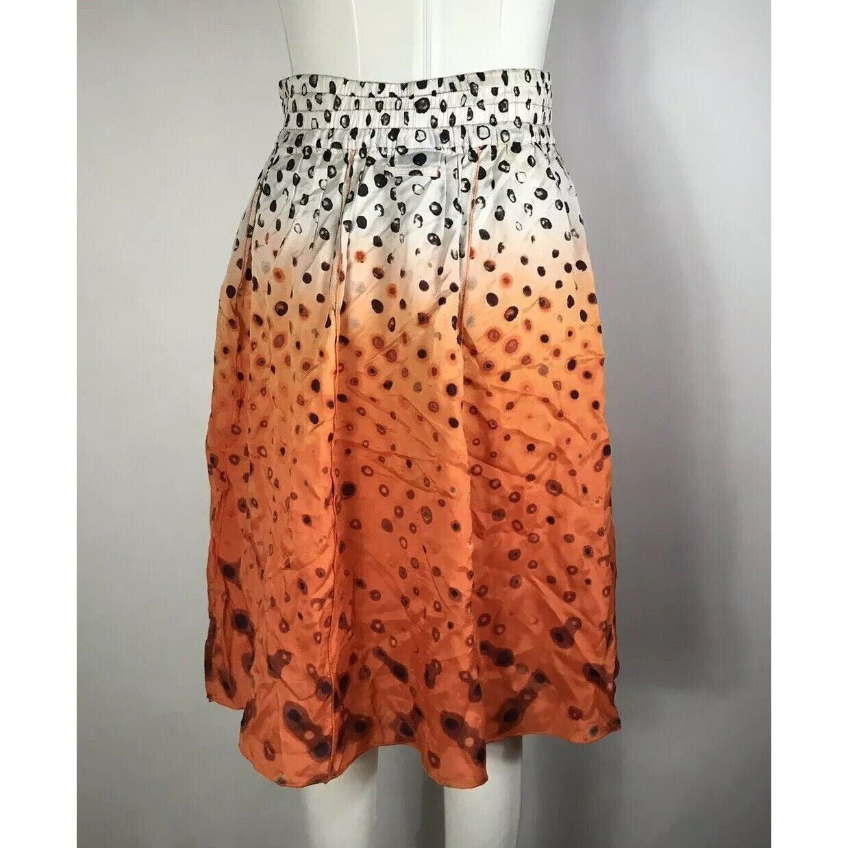 Rare Vtg Jean Paul Gaultier Orange Boxing Short Logo Skirt S