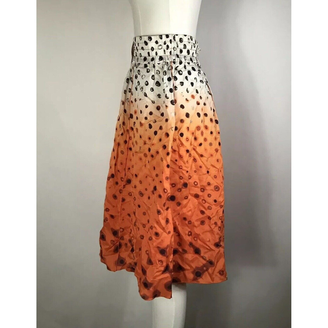 Rare Vtg Jean Paul Gaultier Orange Boxing Short Logo Skirt S