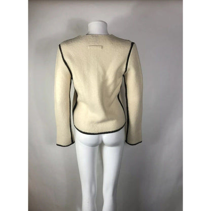 Rare Vtg Jean Paul Gaultier Cutout Wool Jacket S