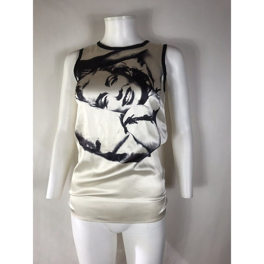 Rare Vtg Dolce & Gabbana Marilyn Monroe Print Silk Tank S