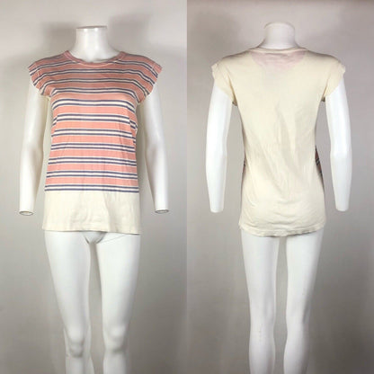 Rare Vtg Maison Martin Margiela Striped Artisanal Line 0 Tee S