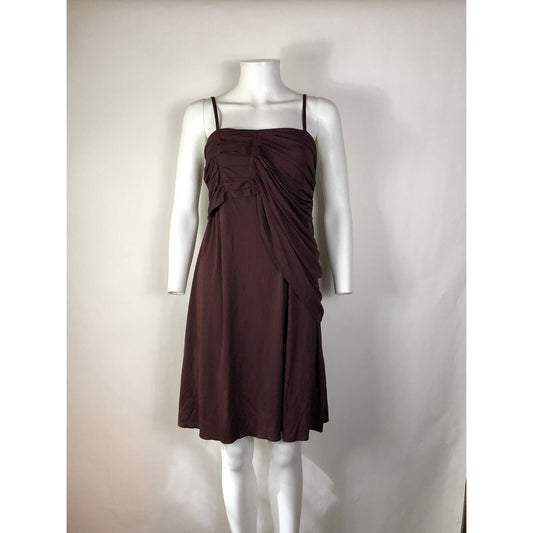 Rare Vtg Jean Paul Gaultier Burgundy Draped Dress S