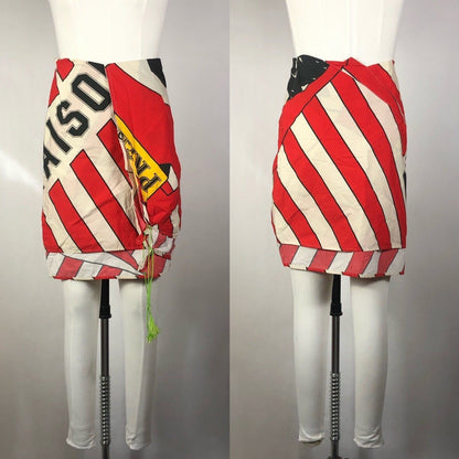 Rare Vtg Maison Martin Margiela Flag Print Skirt S