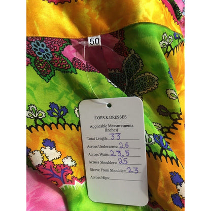 Rare Vtg Gianni Versace Multicolor Silk Shirt L