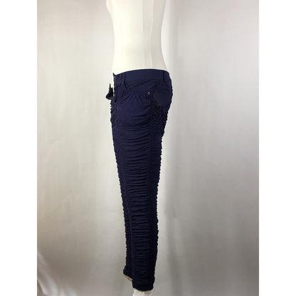 Rare Vtg Jean Paul Gaultier Purple Ruched Pants  S