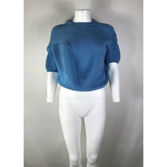 Rare Vtg Comme des Garcons Blue Lumps & Bumps Sweater SS1997 S