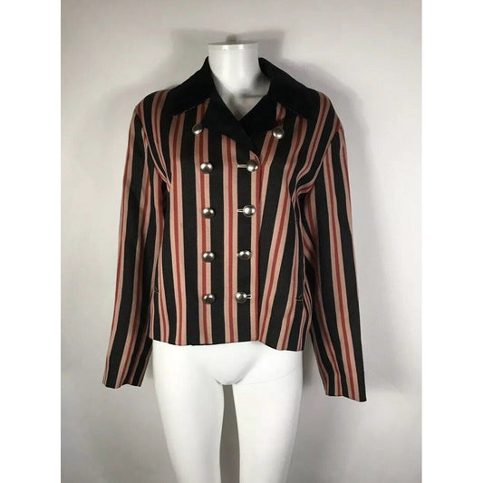 Rare Vtg Jean Paul Gaultier Red Striped Jacket S