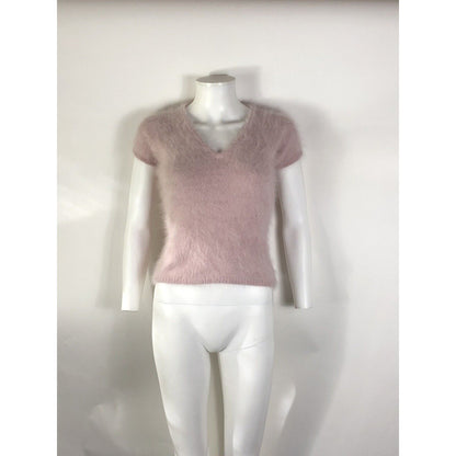 Rare Vtg Gucci Pale Pink Angora Top S